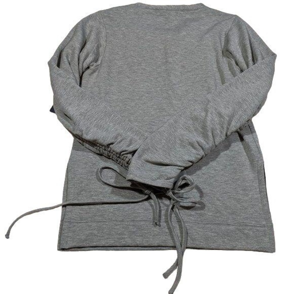 Rachel Roy Fleece Sweatshirt Women's‎ Size Small Ruched Drawstring Sleeve Casual - Picture 3 of 12